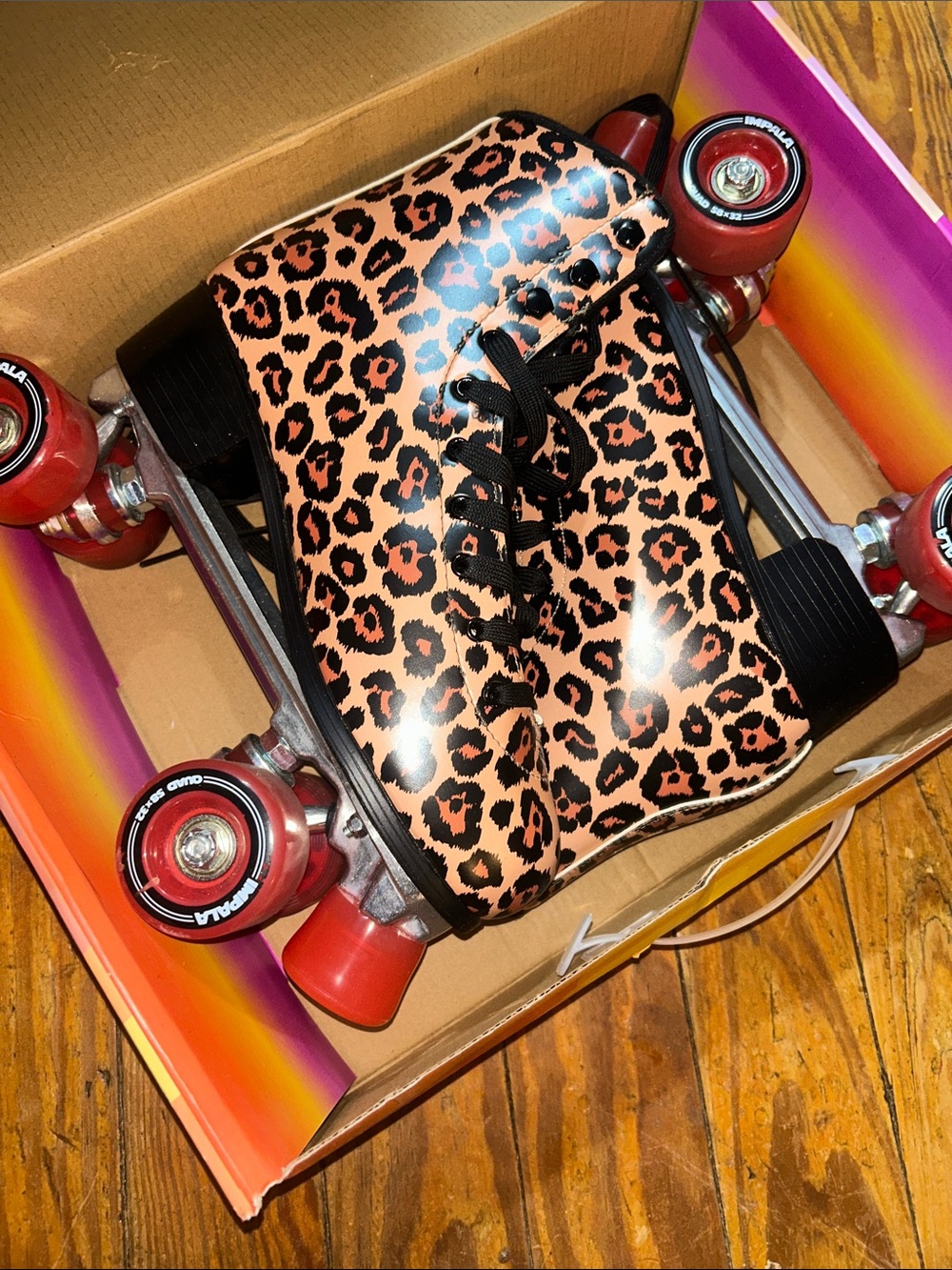 NIB Impala Rollerskates Leopard Special Edition women’s size 11